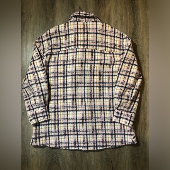 Avec Les Filles Pink Plaid Shacket - Picture 12 of 16